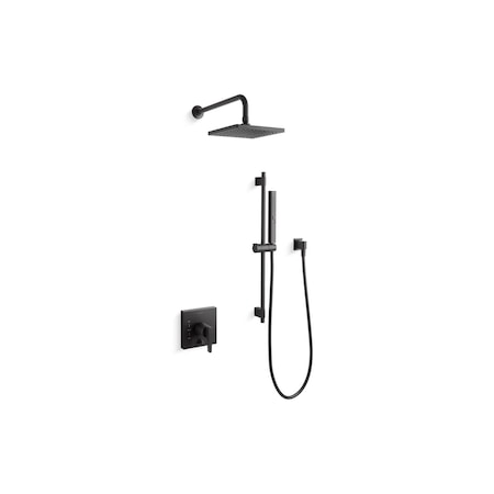 Kohler Honesty Showering Kit, 1.75 Gpm In Matte Black K-26273-G-BL